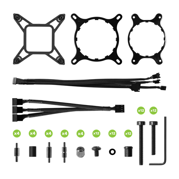 Fan EVGA - CLC 360 mm All-In-One RGB LED CPU Vízhűtés/univerzális - 400-HY-CX36-V1