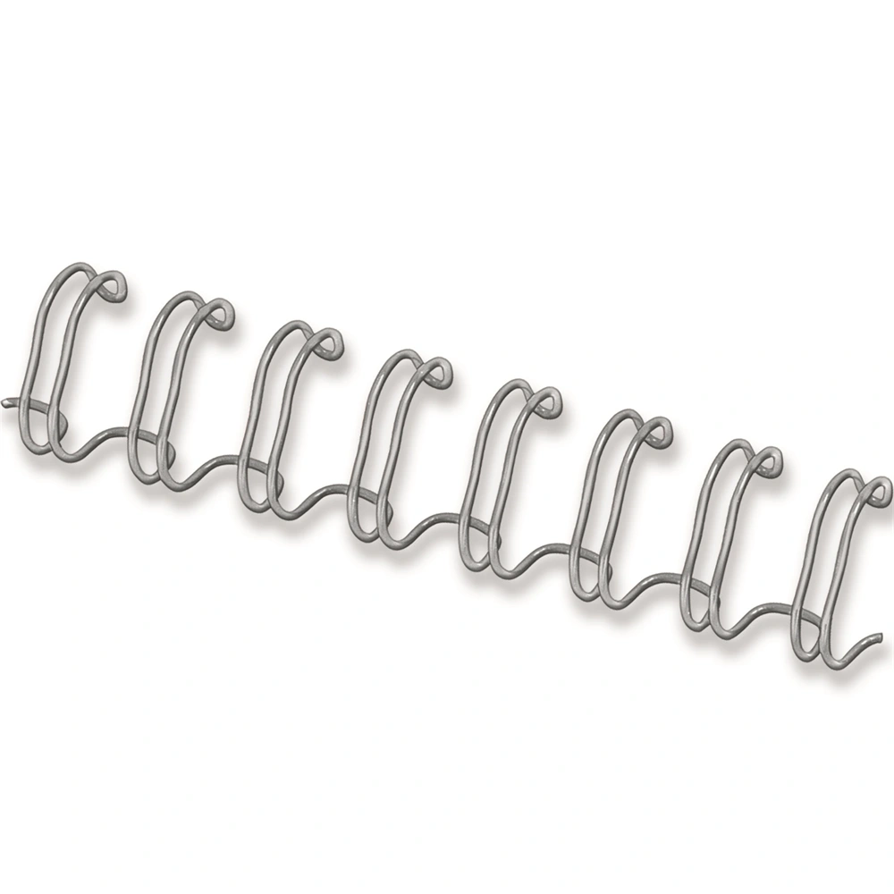 Fellowes 14 mm 100 db-os 101-120 lapos ezüst fém spirál