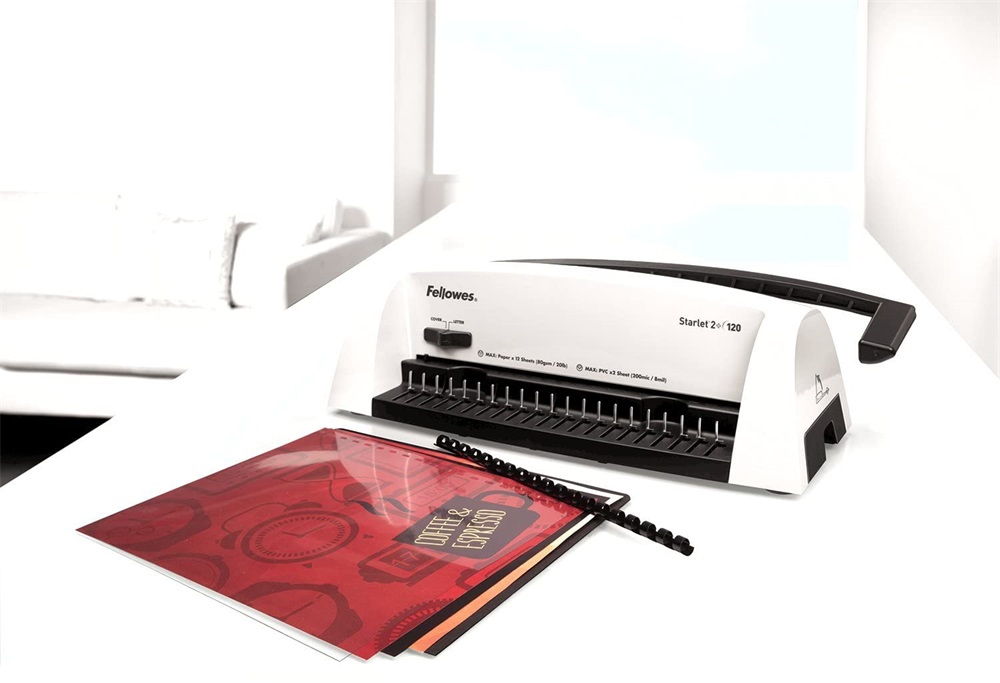 Fellowes 5227901 Starlet 2+ műanyag spirálkötéshez manuális 120 lapos spirálozógép