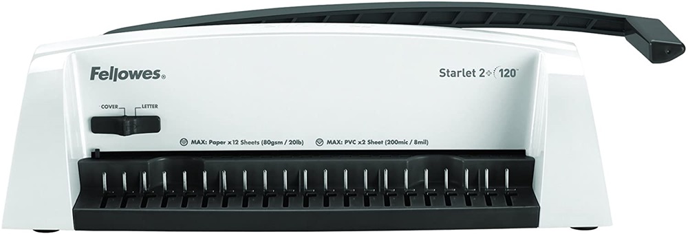 Fellowes 5227901 Starlet 2+ műanyag spirálkötéshez manuális 120 lapos spirálozógép