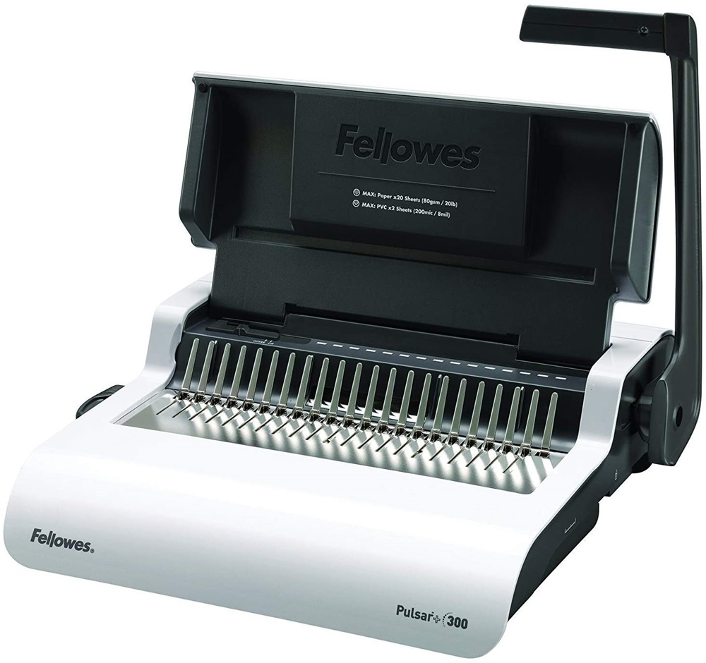 Fellowes 5627601 Pulsar+ műanyag spirálkötéshez manuális 300 lap spirálozógép