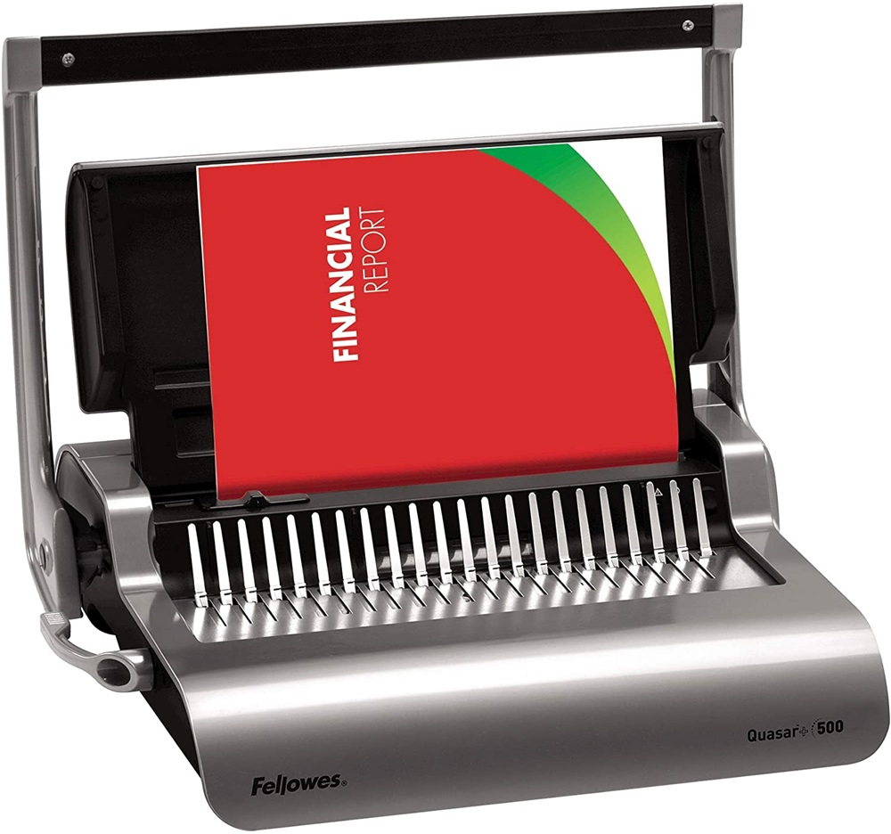 Fellowes 5627701 Quasar+ műanyag spirálkötéshez manuális 500 lapos spirálozógép