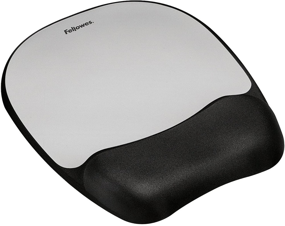 Fellowes 9175801 Memory Foam habtöltésű csuklótámaszos szürke egérpad
