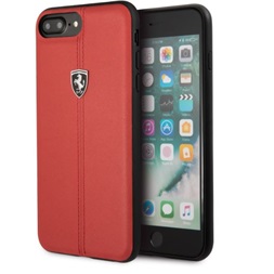Ferrari Heritage iPhone 8 Plus piros kemény/csíkos tok