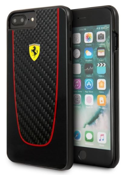 Ferrari SF Pit Stop iPhone 7 Plus fekete kemény/valódi karbon hátlap