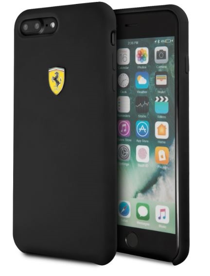 Ferrari SF iPhone 8 Plus fekete szilikon hátlap