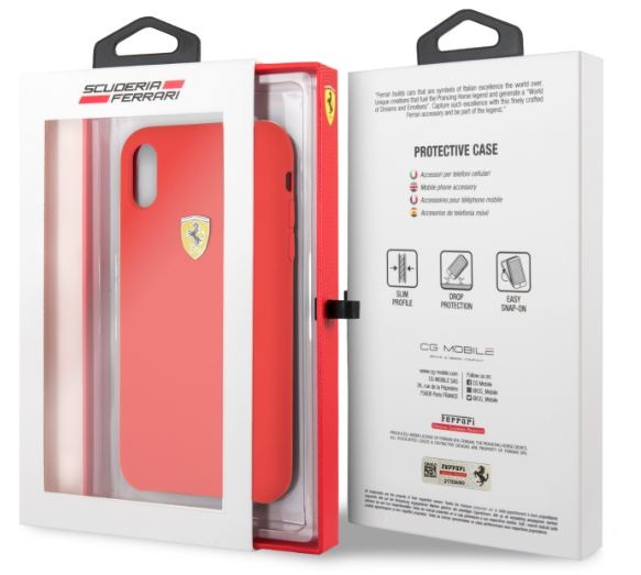 Ferrari SF iPhone XR piros szilikon hátlap