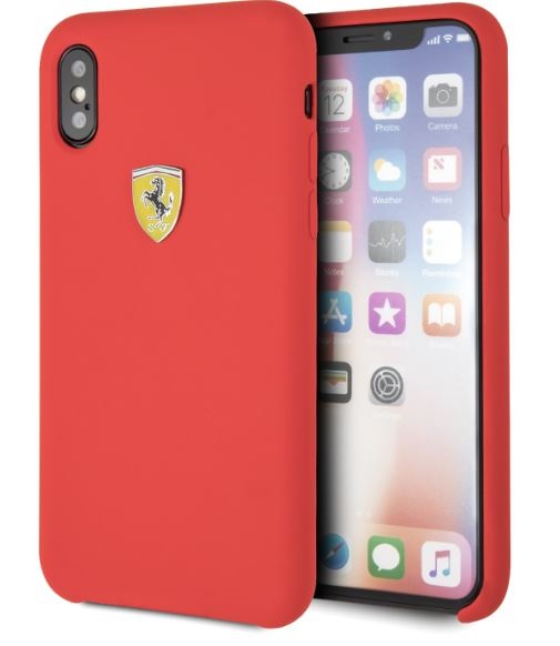 Ferrari SF iPhone X/XS piros szilikon hátlap