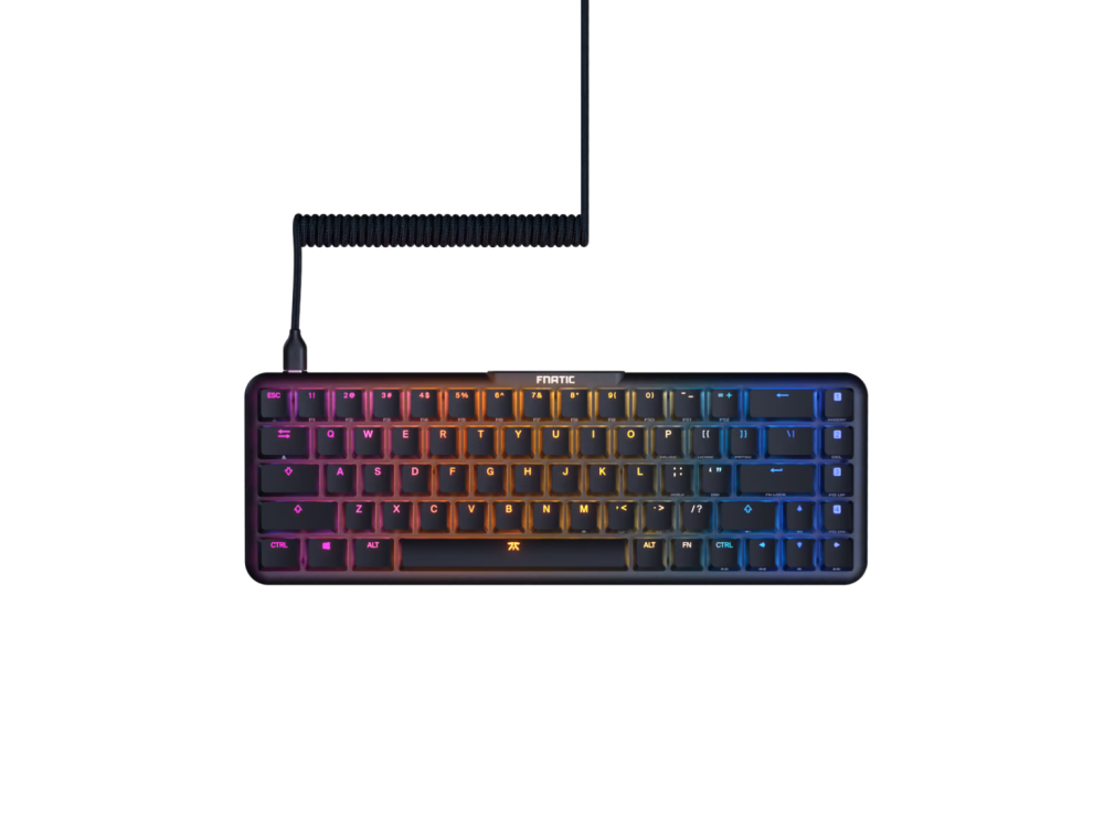 Fnatic Gear Streak 65 LP ISO Speed USB fekete gamer billentyűzet