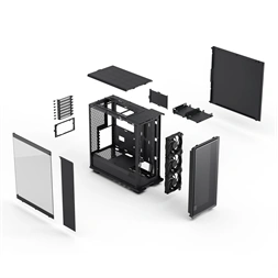 Fractal Design Epoch fekete (táp nélküli) ablakos ATX ház