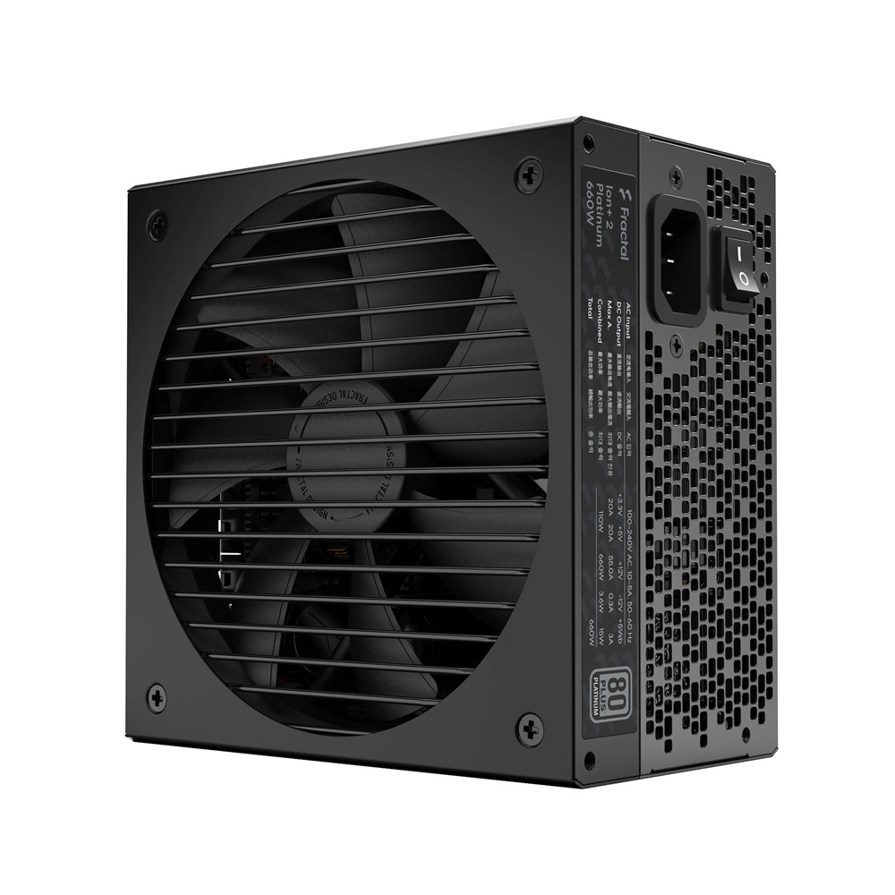 Fractal Design Ion+ 2 660W 80+ Platinum ventillátorral moduláris dobozos tápegység