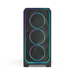 Fractal Design Meshify 3 XL Ambience Pro RGB fekete (táp nélküli) ablakos ATX ház