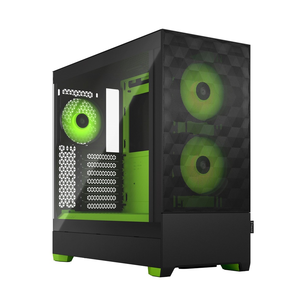 Fractal Design Pop Air RGB zöld/fekete (táp nélküli) ablakos ATX ház