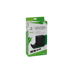 FroggieX FX-XS-C1-B Xbox Series X | S fekete konzol hűtő + dual töltőállomás + lemez tartó