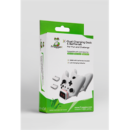 FroggieX FX-XB-C2-W Dual Charging Dock & Batteries Xbox One töltőállomás + 2db akkumulátor