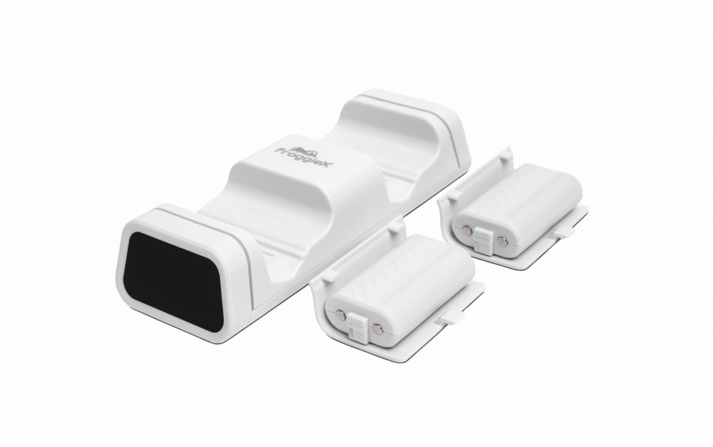 FroggieX FX-XB-C2-W Dual Charging Dock & Batteries Xbox One fehér töltőállomás + 2db akkumulátor