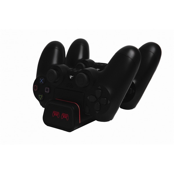 FroggieX FX-P4-C2-B Dual Charging Dock PS4 töltőállomás (Újracsomagolt)