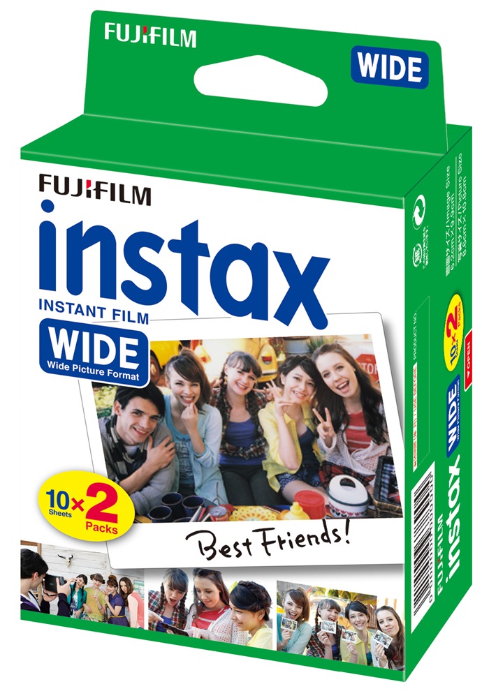 Fujifilm Instax WIDE 210, 300-hoz fényes (10x2/doboz) 20 db képre film