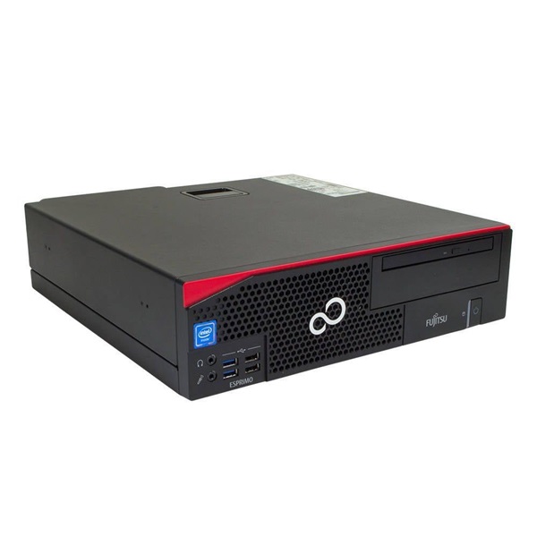 Fujitsu Esprimo D556 SFF/i3-6100/8GB/256GB/Win Pro COA/fekete asztali számítógép (Használt A+,felújított, újracsomagolt)