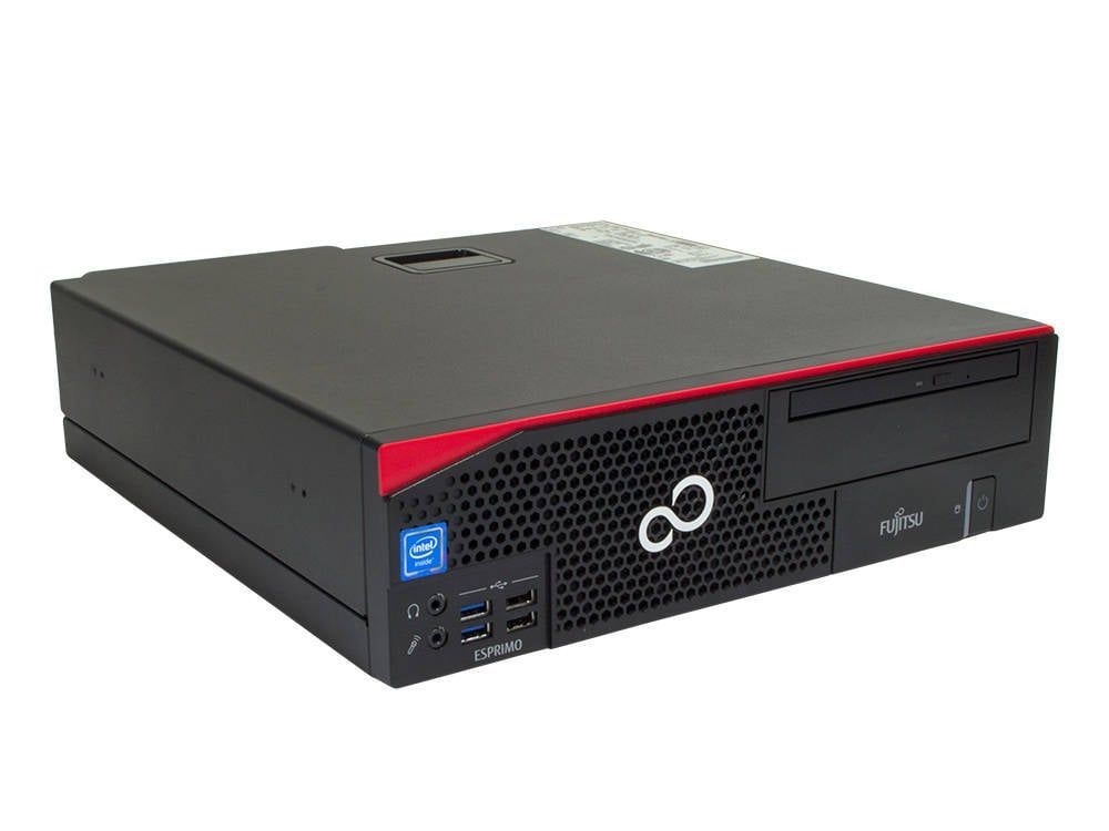 Fujitsu Esprimo D556 SFF/i3-6100/8GB/256GB/Win Pro COA/fekete asztali számítógép (Használt A+,felújított, újracsomagolt)
