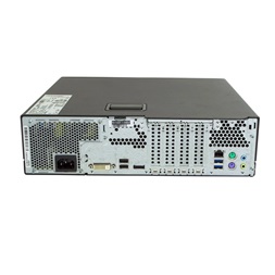 Fujitsu Esprimo D556 SFF/i3-6100/8GB/256GB/Win Pro COA/fekete asztali számítógép (Használt A+,felújított, újracsomagolt)