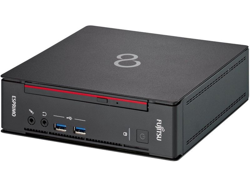 Fujitsu Esprimo Q958 Micro/i3-9100/8GB/256GB SSD/Win Pro COA/fekete asztali számítógép (Használt A+)