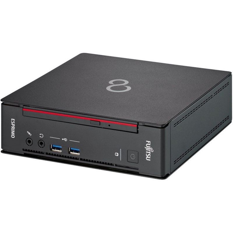 Fujitsu Esprimo Q958 Micro/i5-8500T/16GB/256GB SSD/Win Pro COA/fekete asztali számítógép (Használt A+,felújított)