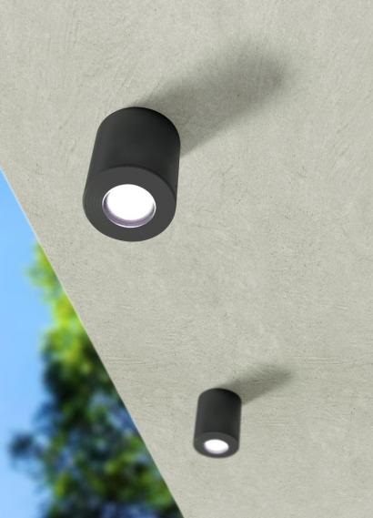 Fumagalli FRANCA 90 1L LED 3,5W GU10 fekete kültéri falilámpa