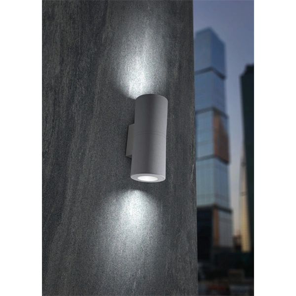 Fumagalli FRANCA 90 2L LED 10W GU10 szürke kültéri falilámpa