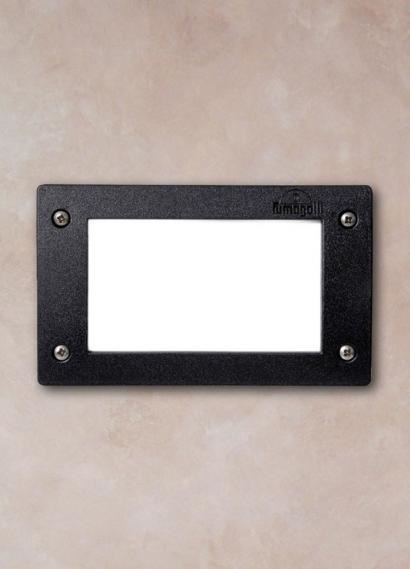 Fumagalli LETI 200 HS LED 3W GX53 fekete kültéri beépíthető falilámpa