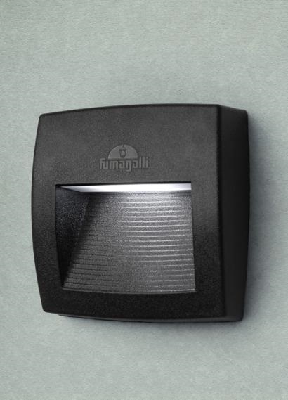 Fumagalli LORENZA 150 LED 4W 3K R7S fekete kültéri falilámpa