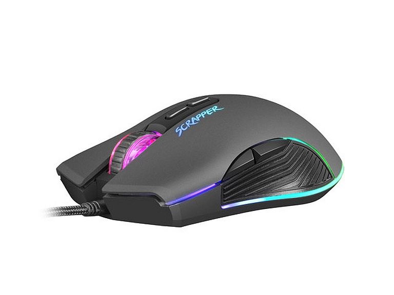 Fury SCRAPPER 6400DPI RGB gamer optikai egér