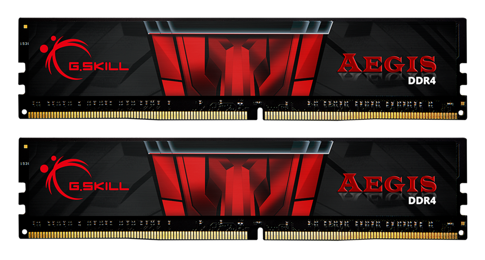 G.Skill 16GB/3200MHz DDR-4 Aegis fekete (Kit! 2db 8GB) (F4-3200C16D-16GIS) memória