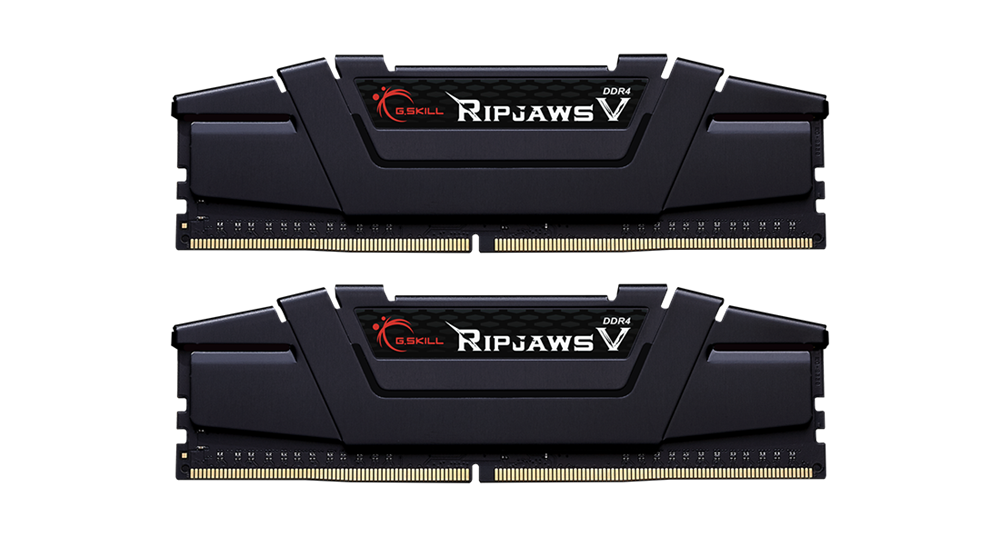 G.Skill 16GB/3200MHz DDR-4 Ripjaws V fekete (Kit! 2db 8GB) (F4-3200C16D-16GVKB) memória