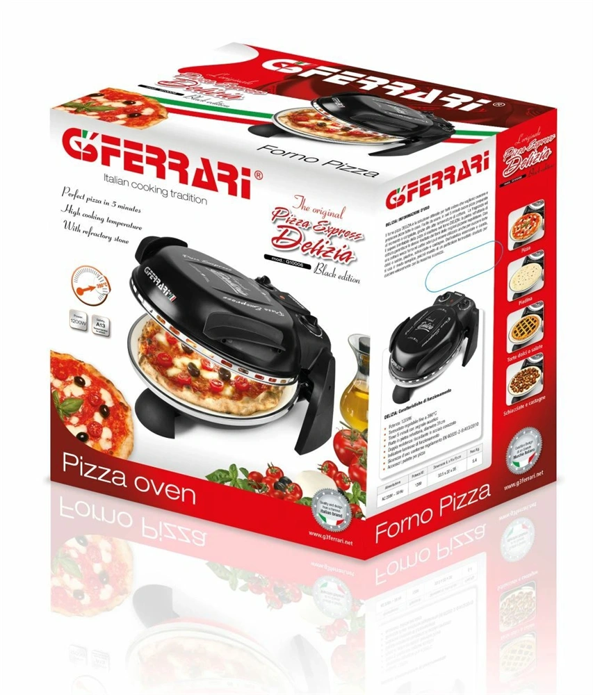 G3Ferrari G10006 EVO fekete pizzasütő