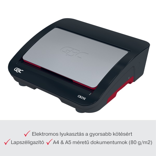 GBC CombBind CB25E elektromos spirálozógép