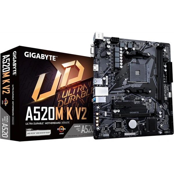 GIGABYTE Alaplap AM4 A520M K V2 AMD A520, mATX