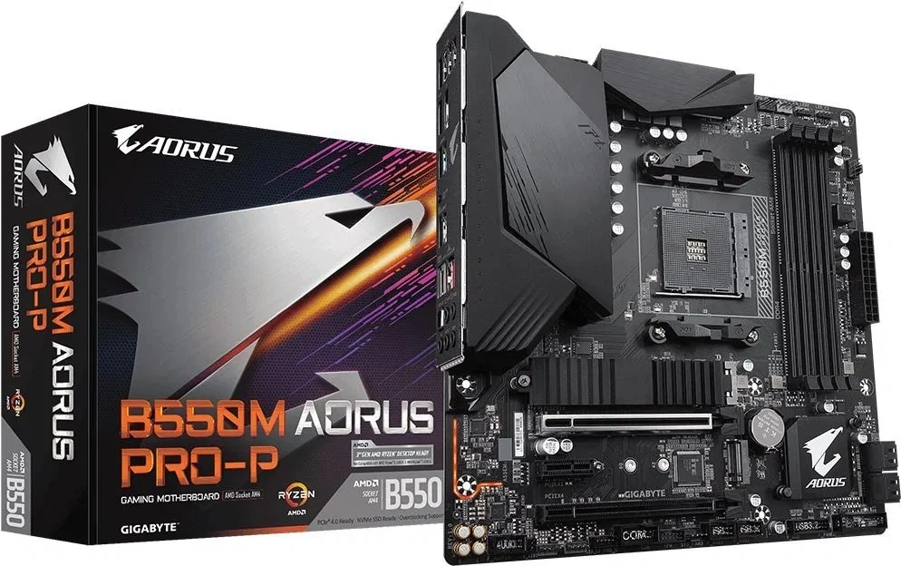 GIGABYTE Alaplap AM4 B550M AORUS PRO AMD B550, mATX