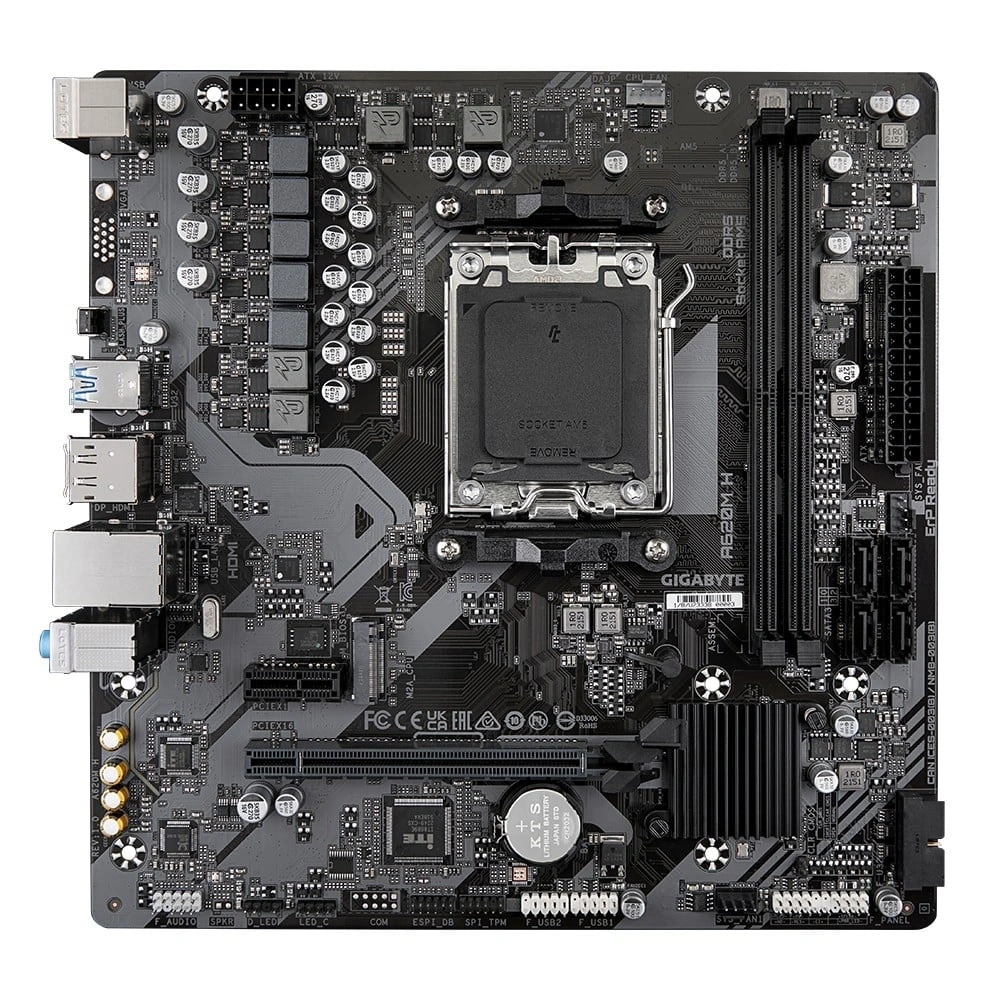 GIGABYTE Alaplap AM5 A620M H AMD A620, mATX