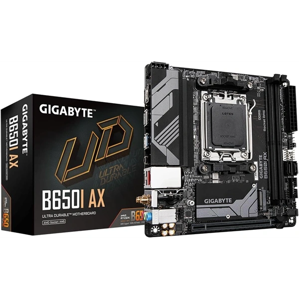 GIGABYTE Alaplap AM5 B650I AX AMD B650, mini-ITX