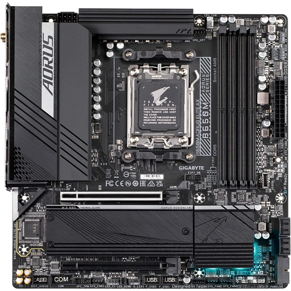 GIGABYTE Alaplap AM5 B650M AORUS ELITE AX AMD B650, mATX
