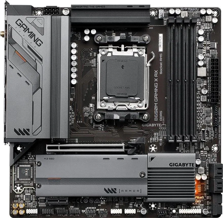 GIGABYTE Alaplap AM5 B650M GAMING X AX AMD B650, mATX