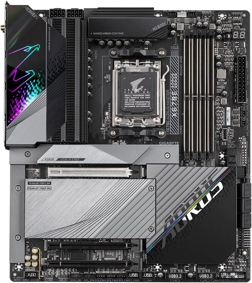 GIGABYTE Alaplap AM5 X670E AORUS MASTER AMD X670, E-ATX