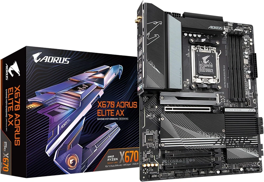 GIGABYTE Alaplap AM5 X670 AORUS ELITE AX AMD X670, ATX