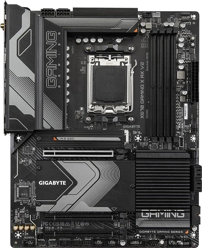 GIGABYTE Alaplap AM5 X670 GAMING X AX AMD X670, ATX