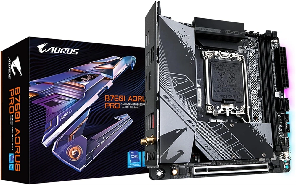 GIGABYTE Alaplap S1700 B760I AORUS PRO INTEL B760, mini-ITX