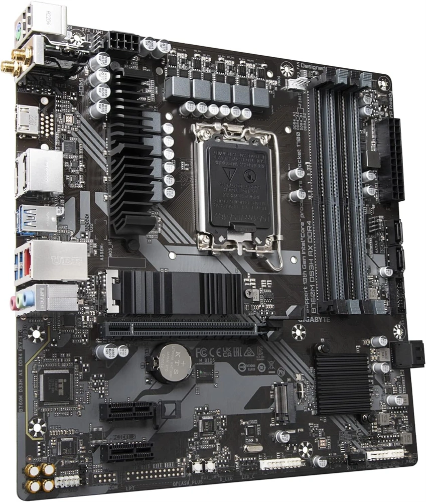 GIGABYTE Alaplap S1700 B760M DS3H AX INTEL B760, mATX