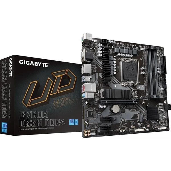 GIGABYTE Alaplap S1700 B760M DS3H DDR4 INTEL B760, mATX