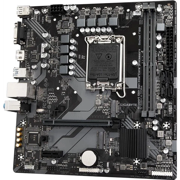 GIGABYTE Alaplap S1700 B760M H DDR4 INTEL B760, ATX