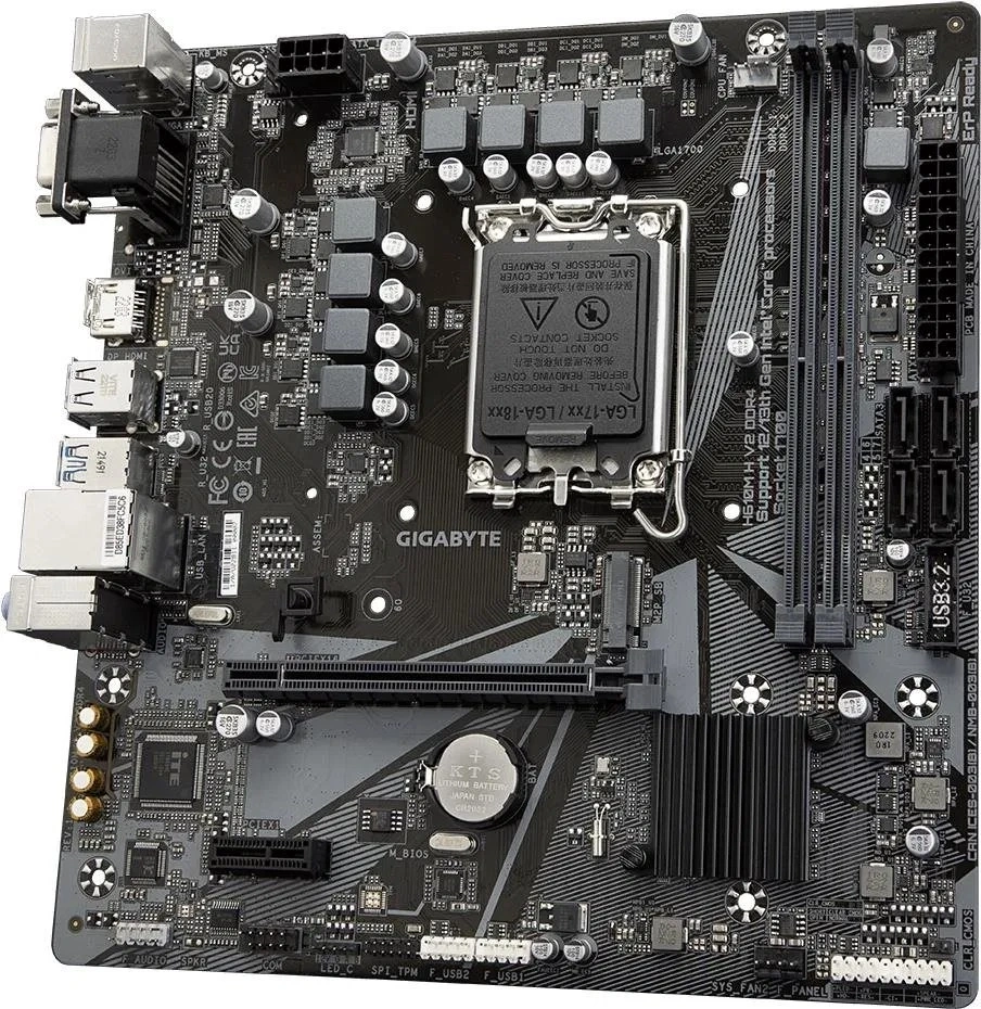 GIGABYTE Alaplap S1700 H610M H V2 DDR4 INTEL H610, mATX